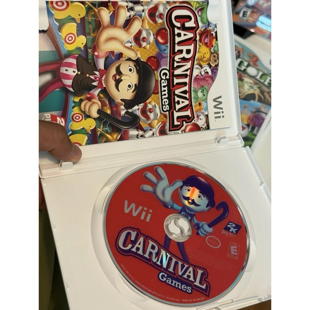 Nintendo Wii Games , Lot Of 5 Carnival Games , Big Brain Academy